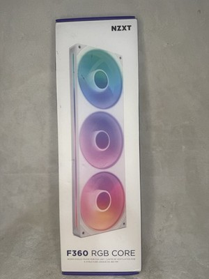 NZXT - F360 RGB Core 360mm Single-Frame Case Fan Unit w/3 x 120mm RGB Fans White