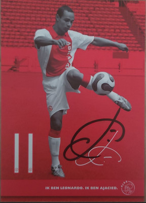  Leonardo Ajax Amsterdam 2007/2008 Autogrammkarte Brasilien