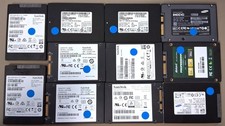 Lot of 11 Mixed Brand / Size 2.5" SATA SSD | 64GB - 256GB | See Photo / Descript