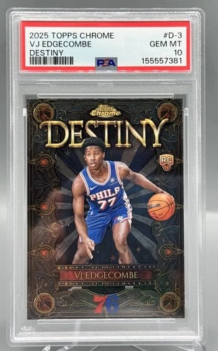 2025 Topps Chrome VJ Edgecombe Base (PSA 10)