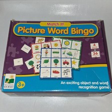 The Learning Journey Match It Bingo  Picture Word Reading Game