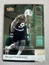 2002 Topps Finest Bryan Thomas Rookie Card #98 New York Jets. rookie card picture