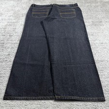 Grunge Baggy Y2K 2000 s Embroidered Skater Black Denim Jeans