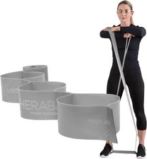THERABAND CLX 5 Foot 1 Pack , Silver - Super Heavy - Advanced Level 2