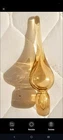 MCM Blenko Viking Amber Art Glass Bottle Vase Stopper 7.5 H. Mint - Vintage