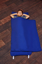 EVERYDAY KIDS Nap Mat with Removable Pillow - Navy