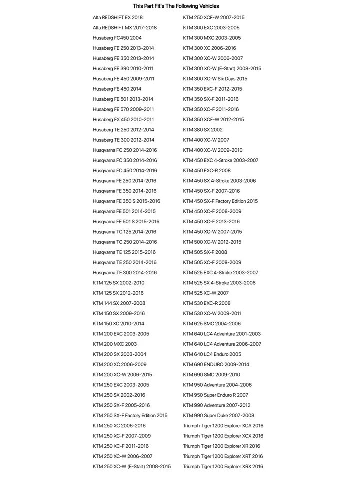 Kit de horquilla y sellado antipolvo Tusk para Husqvarna Te 125 2015-2016 Foto 2 de 4