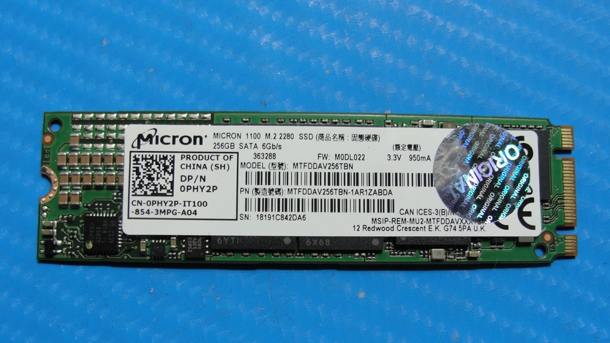 ②-W918-Micron SATA 256GB 2.5インチ SSD 4点 Micron MTFDDAK480TGB-1BC16ABYY 5400 Max 480GB 2.5Inch SSD