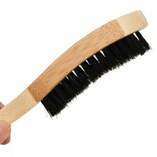 Wooden Beard Brush Long Handle Portable Practical Beard Cleaning Brush for Shop