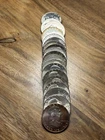 Roll Of 20 Franklin Silver Half Dollars - Dates From 50s, 60s - UNC - BU Toned🌈