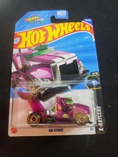 2025 Hot Wheels 110 X-Racers 9/10 RIG STORM Purple New Near Mint