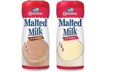 Malted Milk 13oz Carnation 2 jars Original & Chocolate
