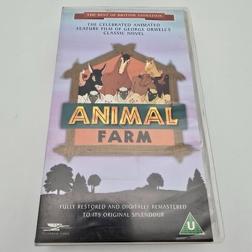 Animal Farm George Orwell 1993 Animated Film on Remasterd VHS Video tape 1999 - Picture 2 of 12