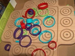 Deluxe OTRIO wood board replacement pieces - rings pegs circles - WOOD BOARD