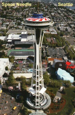 Space Needle Seattle Washington Flag Top Memorial Day Memorial