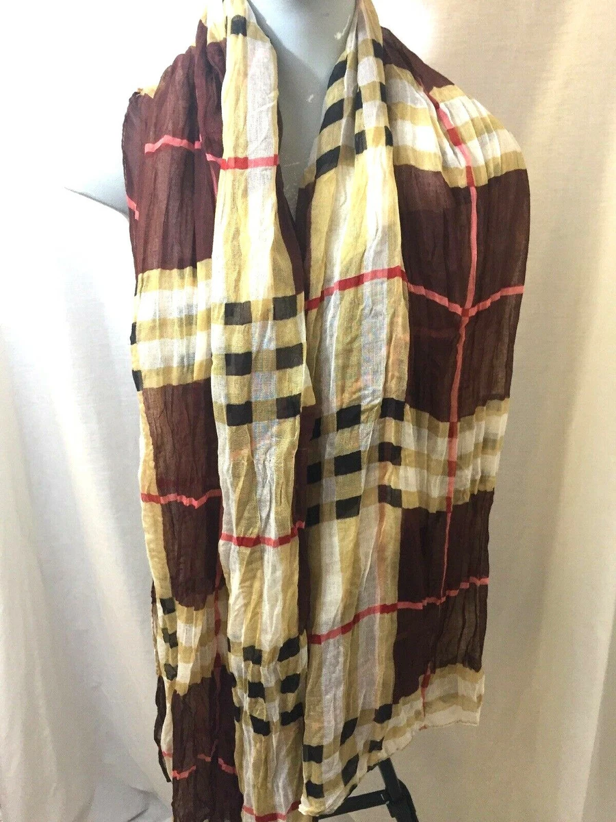 Plaid neck deals scarf