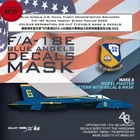 D48039 1/48 F/A-18E Blue Angels Color Separation Mask & Decals for Meng LS-012
