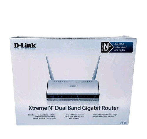 D-Link DIR-825 Xtreme N+300 Dual Band Gigabit Wi-Fi Router 300Mbps New Sealed - Picture 12 of 12