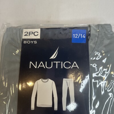 Nautical 2PC Brushed Base Layer Set Thermal Long Johns Winter