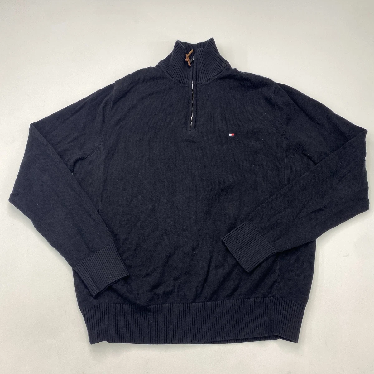 1 4 zip sweatshirt mens tommy hilfiger