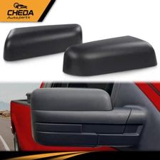 2Pcs Mirror Cover Set Fit For 2009-2014 Ford F150 Upper Cap Black Left & Right