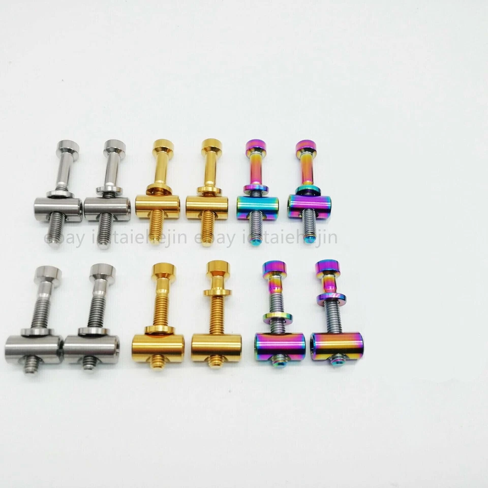 Conjunto de 2 arruelas de porca de parafuso de titânio Ti M5 x 30 para poste de assento Thomson - Imagem 3 de 4