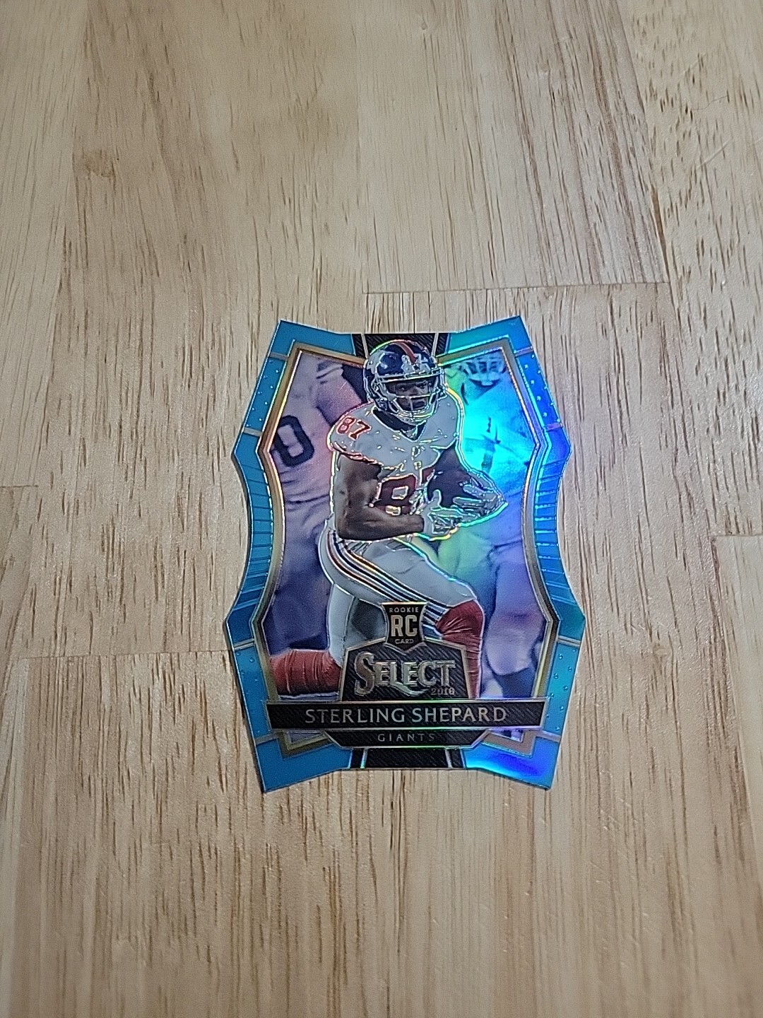 Sterling Shepard Panini Select #168 Gold Prizm Die-Cut