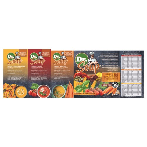 ^ Cell-Logic Dr Soup Mixed Sachets (3 Flavours) 30g 6 Sachets - Picture 2 of 2