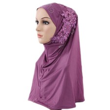 Instant Headscarf Women Hijab Muslim Shawl Wrap Prayer Khimar One Piece Ramadan