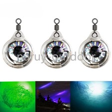 5-10pcs Mini Fishing Lure Light LED Deep Drop Underwater Eye Shape Fishing Bait