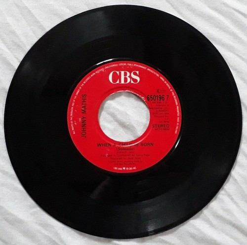 Johnny Mathis-It Might As Well Be Spring Vinyl 7" Single.1986 CBS 650196 7. - Picture 2 of 4
