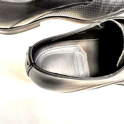 AQUATALIA MEN\'S AARON WOVEN/SMOOTH BLACK LEATHER DRESS OXFORDS SZ 11.5M US NIB AQUATALIA MEN main image 2