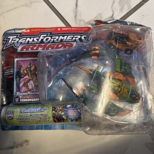 Hasbro Transformers Armada TERRORSAUR W/ MINI IRONHIDE Action Figure NOSC - Picture 1 of 7