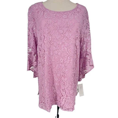 WOMENS SO LOW 100% Supima Cotton Top Pink with lace top on back M