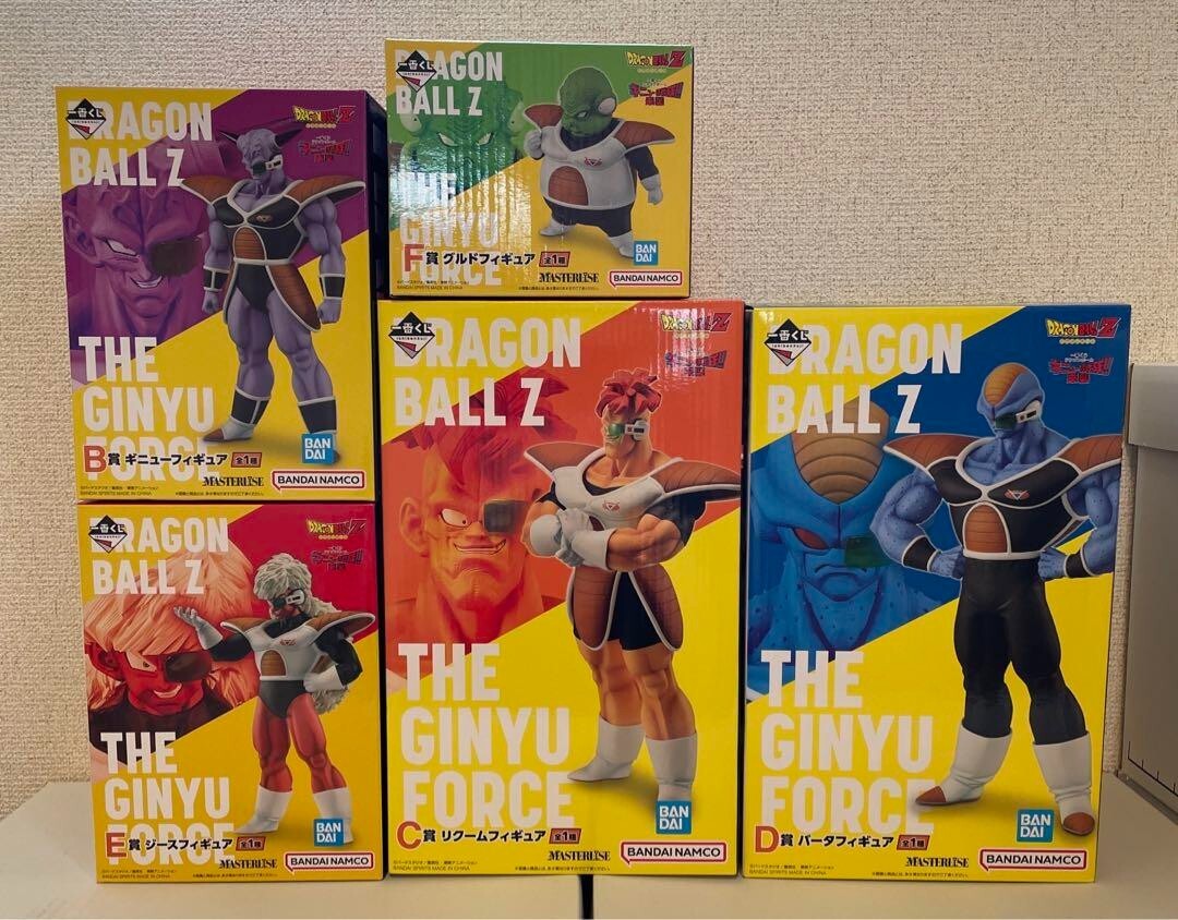 BANDAI Dragonball Ichiban Kuji GINYU FORCE complete set figure