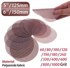 5" 125mm / 6" 150mm Mesh Abrasive Sanding Discs Hook and Loop Sandpaper Disc