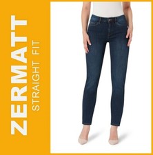 STOOKER ZERMATT | mid blue denim | Damen Stretch Jeans Hose | Straight Fit