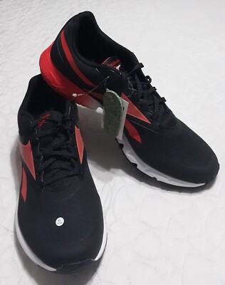 new-MEN'S REEBOK ZTAUR ORTHOLITE PERFORMANCE BLACK/RED RUNNING SHOES.SIZE  12