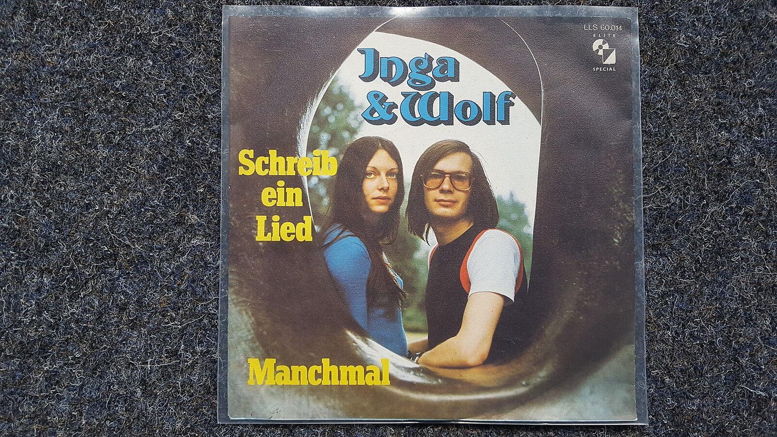 7"" Single Vinyl Inga & Wolf - Schreib ein Lied/ Manchmal
