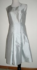 NWT NEW SARA CAMPBELL NWT Silver Gray Taffeta Party Dress 4 Wedding Cocktails