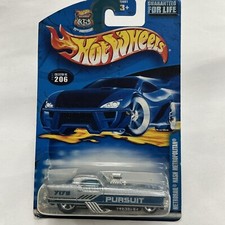 2002 Hot Wheels Collector #206 METRORAIL NASH METROPOLITAN Silver w/Chrome 5 Sp