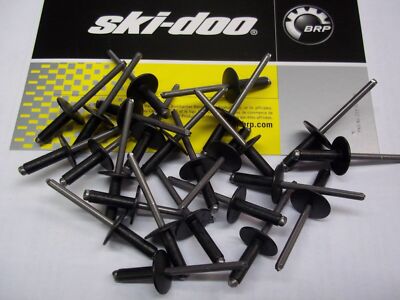 NEW SKI-DOO BLACK 3/16 POP RIVET 293150108 BAG OF 25 SKIDOO TURBO