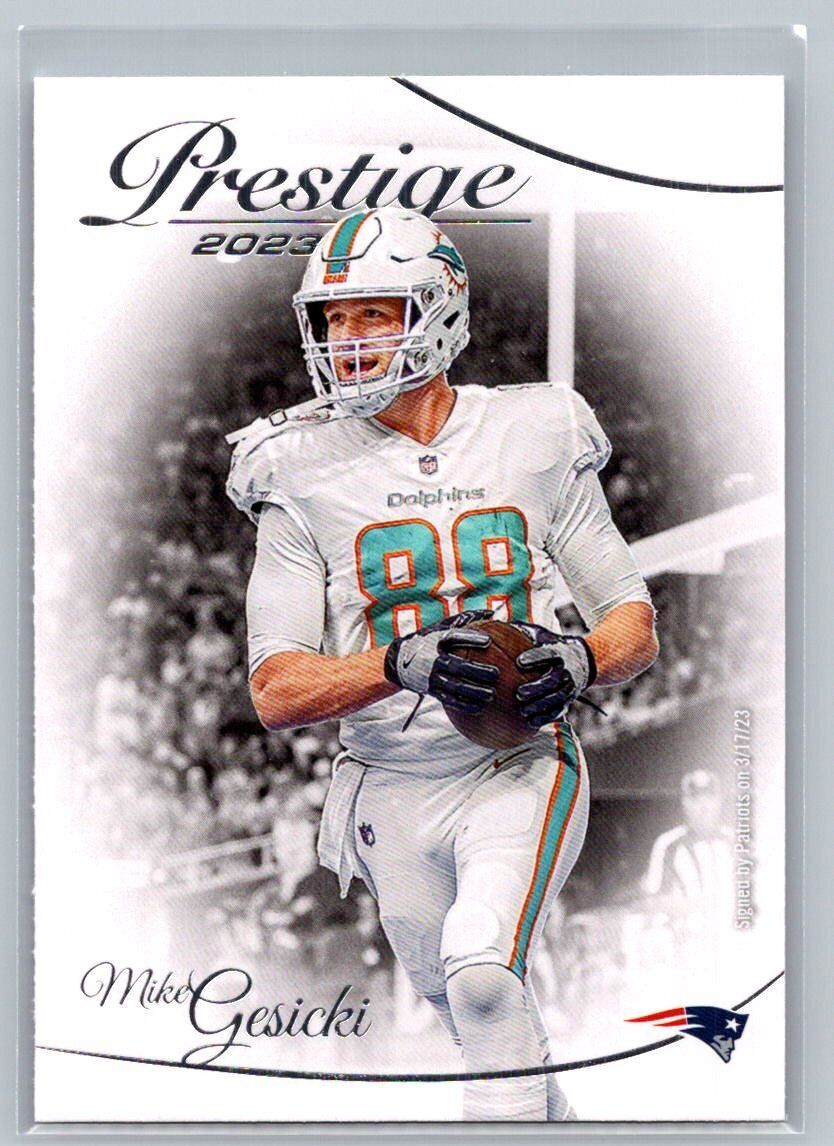 2023 Panini Prestige #199 Mike Gesicki New England Patriots 2023 Panini Prestige #199 Mike Gesicki New England Patriots