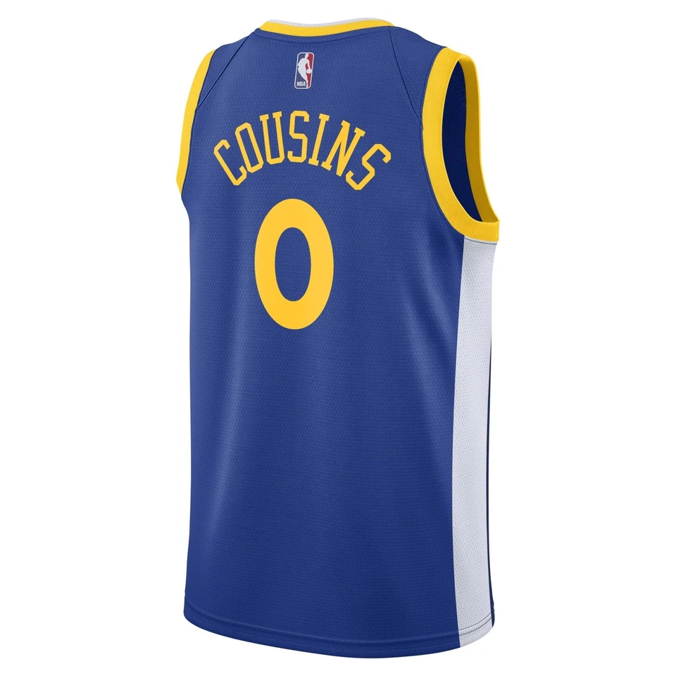 [864475-403] Mens Nike NBA Golden State Warriors Cousins Swingman Jersey - Image 2 of 2