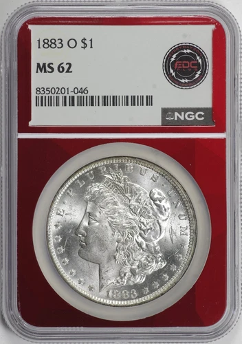 1883-O Morgan Silver Dollar $1 NGC MS62 [22F14]
