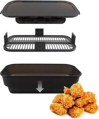 SALE OFF Collapsible Batter Bowl Mess Free Breading Shaker Container Perfect