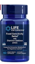 Life Extension Food Sensitivity Relief with Diamine Oxidase (DAO) 20,000HDU Hist