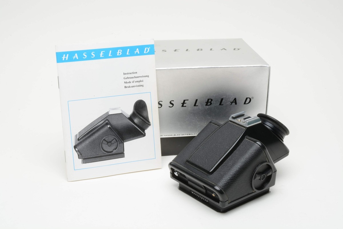 Hasselblad VFC-6 Metered prism finder, box+manual, moderate haze