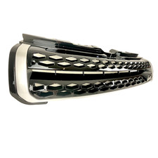 Avant Grille Noir Brillant Argent Bordure Pour Range Rover Evoque Prestige Pure