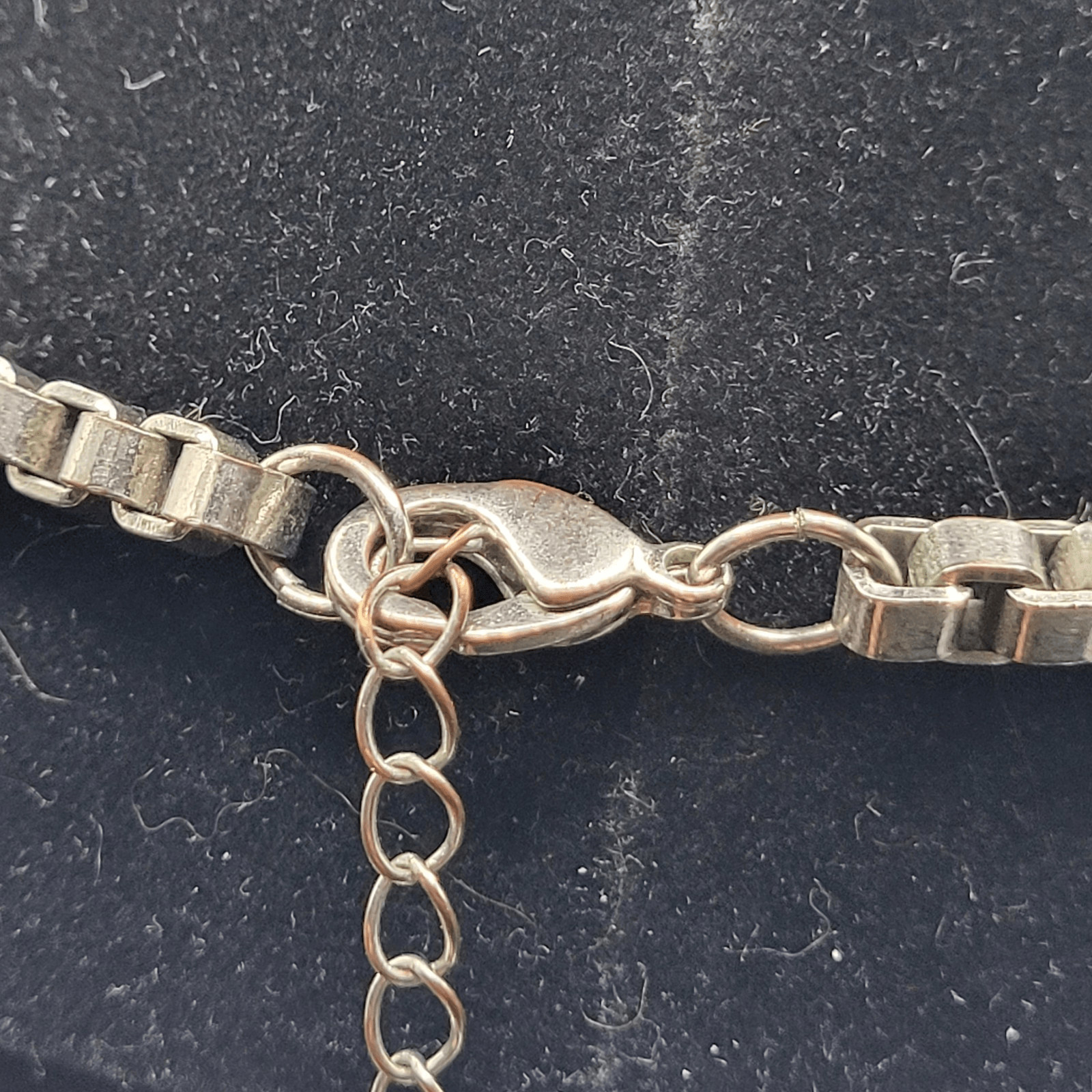 LOFT Silver Rhinestone Bib Statement Necklace 20in - image 5